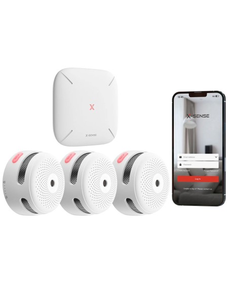 X-Sense XSense-6 SBS50 Comunicação Compact Compact com detectores e outros dispositivos