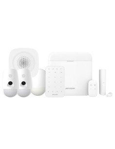 Comprar HIKVISION ALARMS HIK-ALARM-52 Kit Alarma AXPRO 64 zonas. Central + 2 PIRCAM + 1 PIR + 1 Contacto + 1 Mando + 1 Teclado +