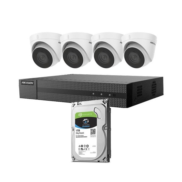 Acheter HIKVISION VALUE HIK-VALUE-132 Kit Dôme IP Hikvision Enregistreur + 4xDôme + HD
