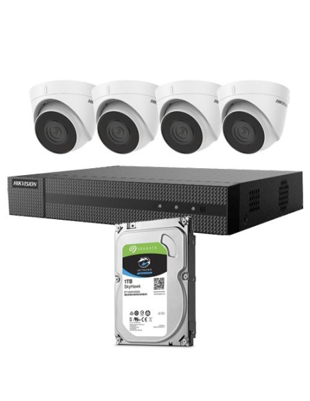Comprar HIKVISION VALUE HIK-VALUE-132 Kit Domo IP Hikvision Grabador + 4xDomo + HD KIT_IP_POE_HIK