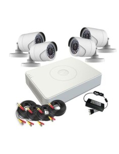 Kaufen HIKVISION VALUE HIK-VALUE-134 KIT Rekorder DVR 5-in-1 4CH + 4x Minibullet 4-in-1 1MP Hikvision
