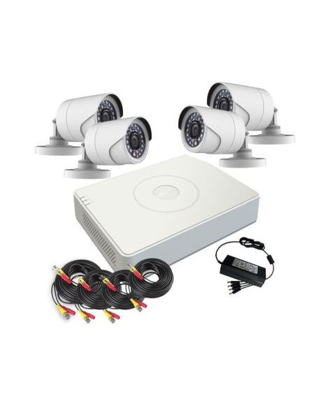 Acheter HIKVISION VALUE HIK-VALUE-134 KIT Enregistreur DVR 5-en-1 4CH + 4x Minibullet 4-en-1 1MP Hikvision