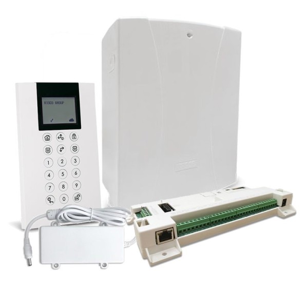 Risco Risco-90 Kit_G2_Lightsys + Panda Kit Grau 2 Luzes Luz Plus + Teclado Panda + Box + Risco Fountain