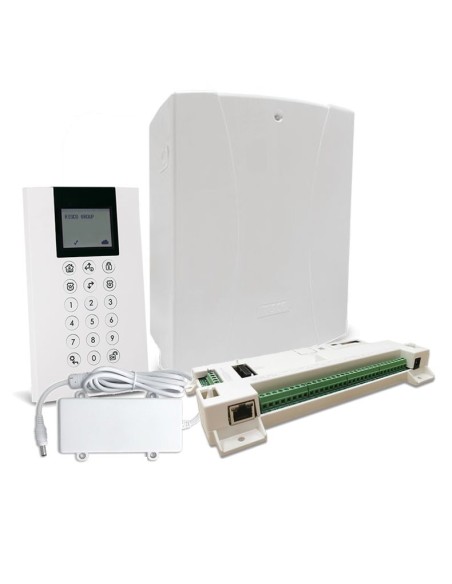 Comprar RISCO RISCO-90 Kit Grado 2 LightSys Plus Placa + Teclado Panda + Caja + Fuente Risco Kit_G2_LightSys+ Panda