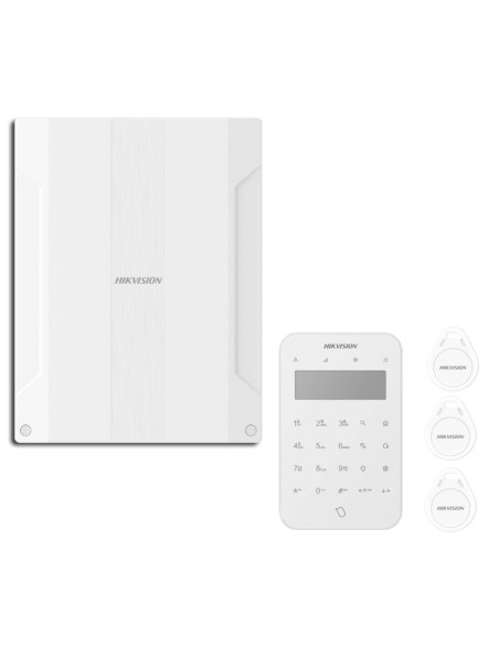 Comprar HIKVISION ALARMS HIK-ALARM-205 Kit Panel AX PRO Ultra Híbrido 96 zonas + Teclado inalámbrico Táctil pantalla LCD Grado 2