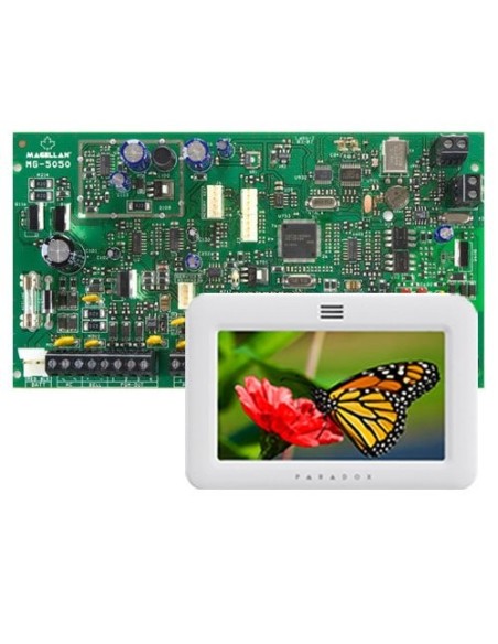 Comprar PARADOX PARADOX-51 Kit Paradox Magellan MG5050+ de 8 a 32 zonas+ Teclado TM50 KITMG5050+TM50