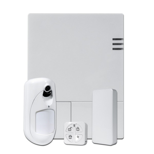 Comprar RISCO RISCO-241 Kit PROMO LightSYS Air de 128 zonas vía radio con Detector PIR con cámara eyeWAVE RW432P803EUA