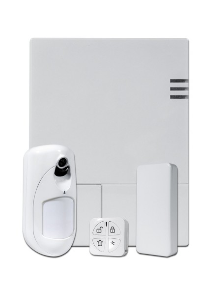 Risco Risco-241 RW432P803EUA KIT PROMO LUZS FORAS Air 128 Zonas via rádio com Detector PIR com câmera óculos