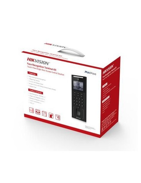 Controle de Acesso à Hikvision Hik-Acc-395 DS-KAS321 Kit de Terminal de Controle de Acesso com Reconhecimento Facial para uma ún