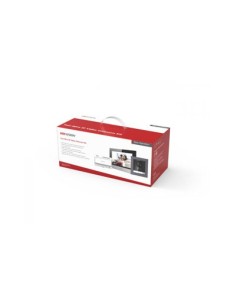 Hikvision Intercom Hik-Intercom-Intercom-23 DS-KIS702Y Kit Video Player 2 Fio Placa externa + Monitor Interior + Alimentador + D