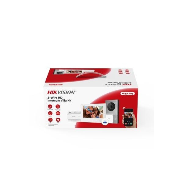 Kaufen HIKVISION INTERCOM HIK-INTERCOM-259 HD-Video-Türsprechanlagen-Set mit 2-Draht-Technik