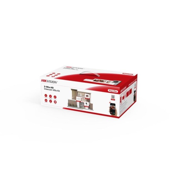 Hikvision Intercom Hik-Intercom-Intercom-261 DS-KIS705EY / 2Monitores Kit HD Vídeo Pay Page a pagar 2 Fios 2 monitores