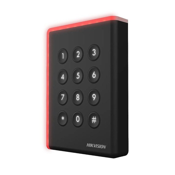 Acheter HIKVISION ACCESS CONTROL HIK-ACC-106 Lecteur d’accès par carte Mifare, Desfire, Felica et code PIN, clavier IP65 Wieg