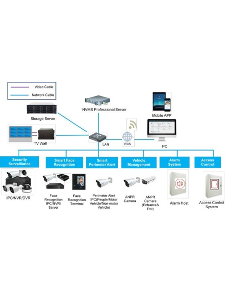TVT TVT-128 NVMS Base 256CH Carta de Base Profissional 256CH Software Profissional NVMS 2.1.2 Tvt