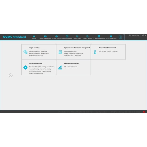 TVT TVT-129 NVMS Base 256CH Licença de Base Standard NVMS Standard 256 canais