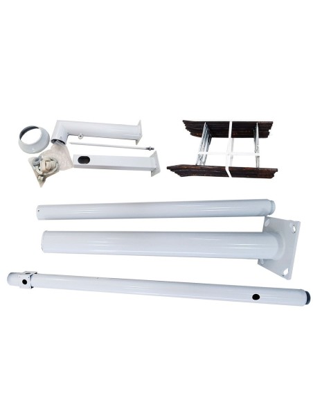 Bysecur Bysecur-301 BBScPole35w mastro destacável para CCTV 3,5 metros de cor branca