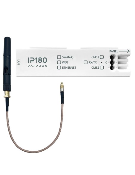 Paradox Paradox-170 IP180-IPW Internet comunicação módulo IP180 Ethernet Cabo RJ45 e WiFi Paradox