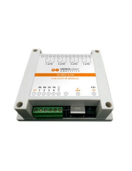 Acheter VIDEOLOGIC VIDEOLOGIC-10 Module de relais IP Videologic 4 entrées numériques + 4 sorties relais. Inclut une alimentation