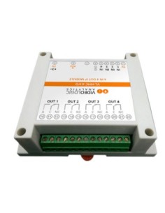VideoLoNic Videologic 10 VLA-IO4-4 IP Relé Módulo VideoLologic 4 Entradas digitais + 4 Saídas de relé. Inclui alimentador de 5V 2