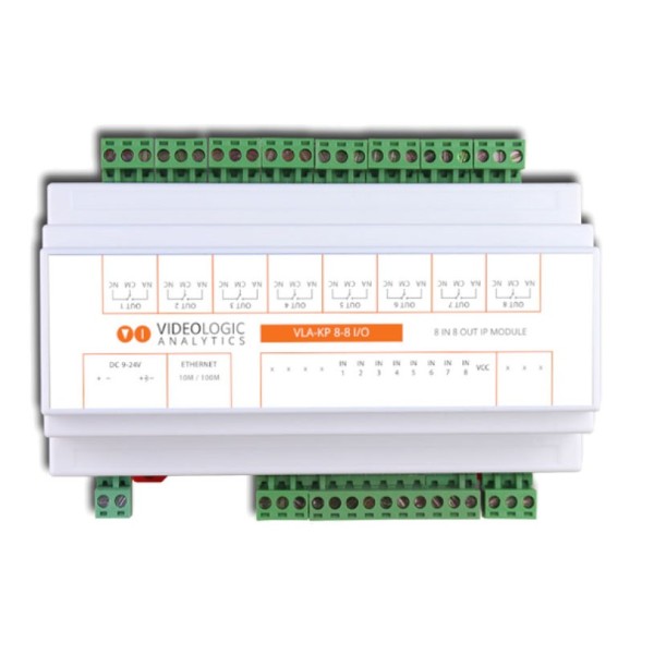 Acheter VIDEOLOGIC VIDEOLOGIC-35 Module de relais IP Videologic 8 entrées + 8 sorties. 8 relais. Inclut une alimentation 5 V