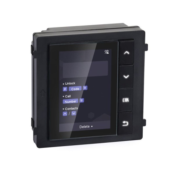 Comprar HIKVISION INTERCOM HIK-INTERCOM-39 Módulo display para videoporteros IP modulares Hikvision empotrado/superficie DS-KD-D