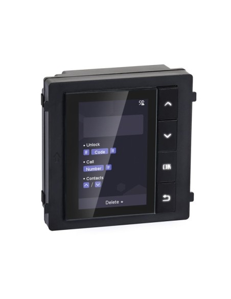 Comprar HIKVISION INTERCOM HIK-INTERCOM-39 Módulo display para videoporteros IP modulares Hikvision empotrado/superficie DS-KD-D