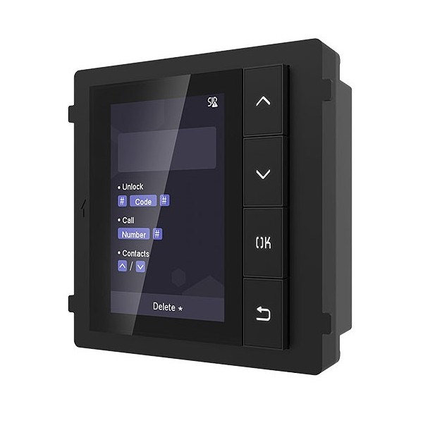 Comprar HIKVISION INTERCOM HIK-INTERCOM-39 Módulo display para videoporteros IP modulares Hikvision empotrado/superficie DS-KD-D