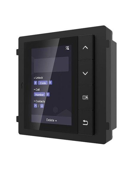 Comprar HIKVISION INTERCOM HIK-INTERCOM-39 Módulo display para videoporteros IP modulares Hikvision empotrado/superficie DS-KD-D