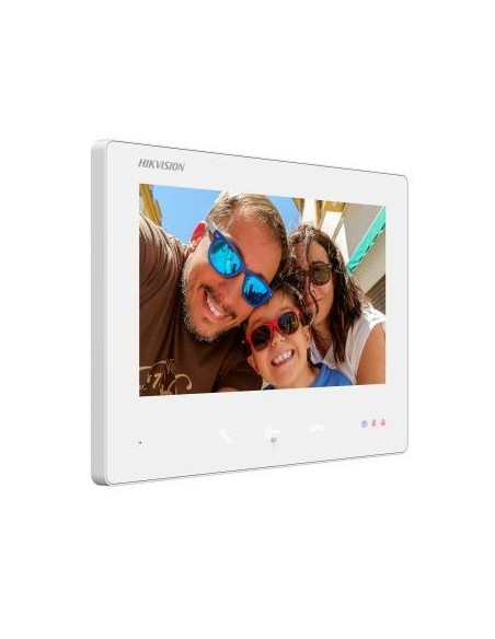 Kaufen HIKVISION INTERCOM HIK-INTERCOM-182 2-Draht-HD-Innenmonitor für Video-Türsprechanlage 7" mit 4 Tasten. Farbe Weiß. Montag