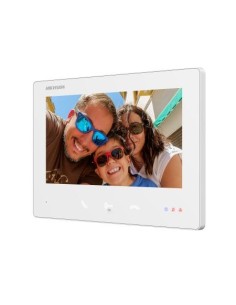 Comprar HIKVISION INTERCOM HIK-INTERCOM-182 Monitor 2 hilos HD de interior para videoportero 7" 4 botones. Color Blanco Montaje  2