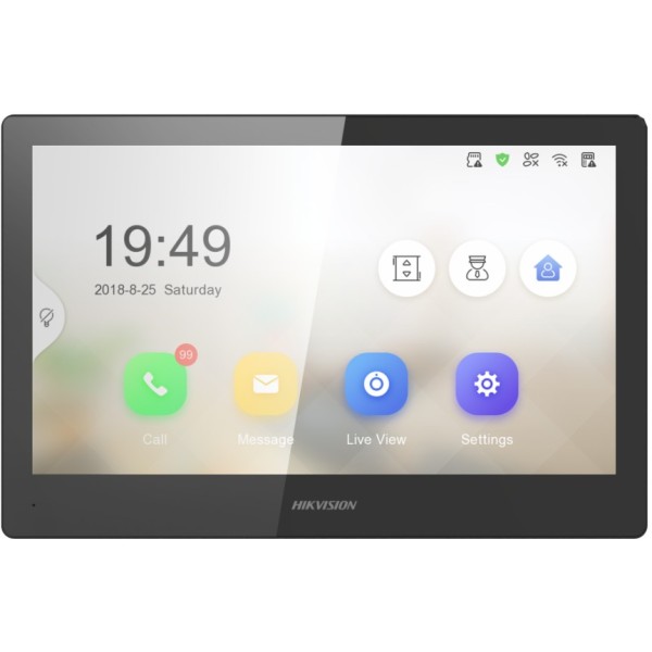 Comprar HIKVISION INTERCOM HIK-INTERCOM-49 Monitor interior 10" Ethernet + WIFI para videoportero IP Hikvision DS-KH8520-WTE1/EU