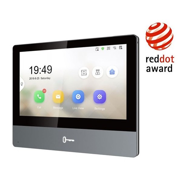 Comprar HIKVISION INTERCOM HIK-INTERCOM-51 Monitor interior de 7" panel de metal Ethernet + WIFI. POE IP DS-KH8350-WTE1/EU