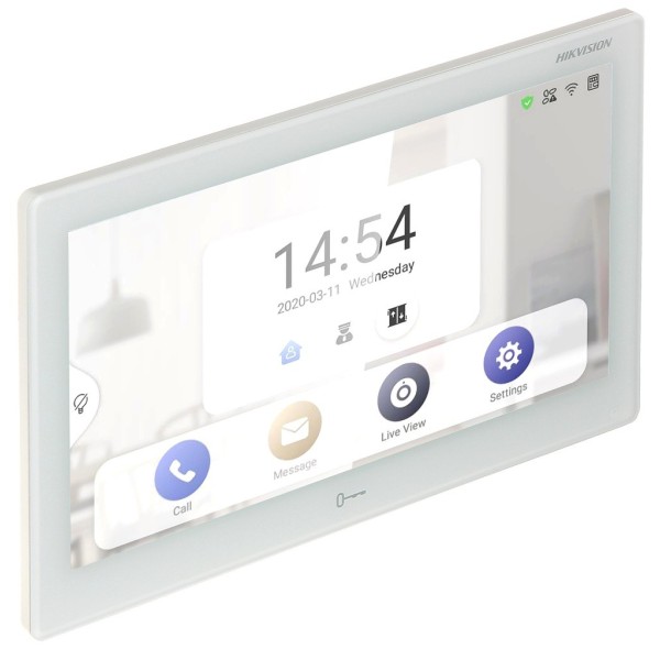 Hikvision Intercom Hik-Intercom-66 DS-KH9510-WTE1 (b) LCD Touch Tela Vídeo de pagamento de 10.1 "IPS Android Connection com todo
