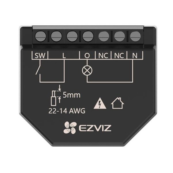 EZVIZ EZVIZ-50 CS-T35-R100-WM Inteligente Wi-Fi Black Color Controle Sem Fio De Controle de Iluminação Consumo Elétrico