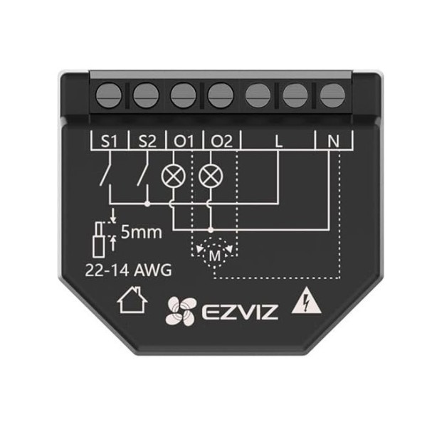 Acheter EZVIZ EZVIZ-51 Relais WiFi intelligent couleur noire, contrôle sans fil de l’éclairage. Mesure de la consommation électr