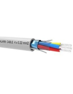 Kaufen BYSECUR BYSECUR-181 Rolle 100 m flexibles, abgeschirmtes 4-adriges halogenfreies Kabel (4x0,22 AL/M HF)