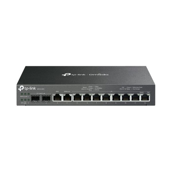 TP-LINK TPLINK-162 VPN-Router Omada Gigabit 3-in-1, 12 Ports, 8 PoE