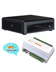 Videoológico Videoológico-17 VA-VLN-IA08 Compact Server 8CH Analytics IA HD SSD 256GB e 8 licenças 2