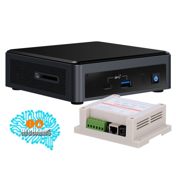 VideoLoNic VideoLoLoL-16 VA-VLN-IA04 Servidor analítico de 4 canais Compact com inteligência artificial 4 licenças