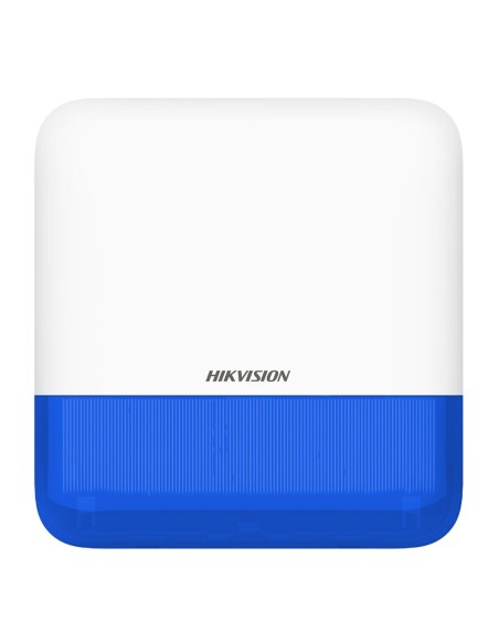 Comprar HIKVISION ALARMS HIK-ALARM-76 Sirena inalámbrica de exterior compatible 868 Mhz Hikvision AXPRO Indicador Azul DS-PS1-E-