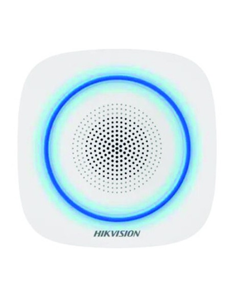 Comprar HIKVISION ALARMS HIK-ALARM-245 Sirena inalámbrica de interior compatible 868 Mhz Hikvision AXPRO Indicador Azul DS-PS1-I