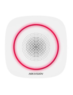 Acheter HIKVISION ALARMS HIK-ALARM-243 Sirène intérieure sans fil compatible 868 MHz Hikvision AXPRO Indicateur rouge