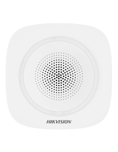 Comprar HIKVISION ALARMS HIK-ALARM-243 Sirena inalámbrica de interior compatible 868 Mhz Hikvision AXPRO Indicador Rojo DS-PS1-I