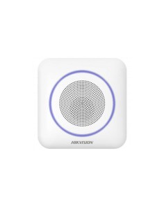 Comprar HIKVISION ALARMS HIK-ALARM-105 Sirena inalámbrica interior audio bidireccional 868 MHz LED Sonido 110 dB Batería larga d