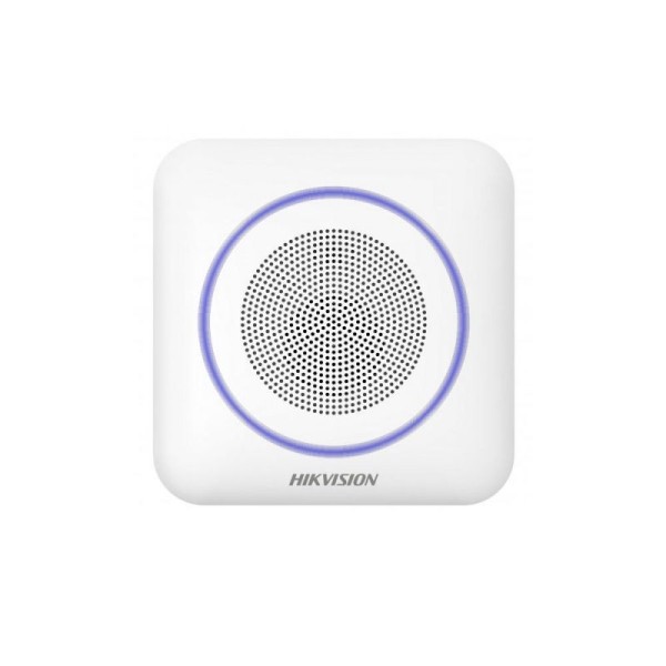 Comprar HIKVISION ALARMS HIK-ALARM-105 Sirena inalámbrica interior audio bidireccional 868 MHz LED Sonido 110 dB Batería larga d