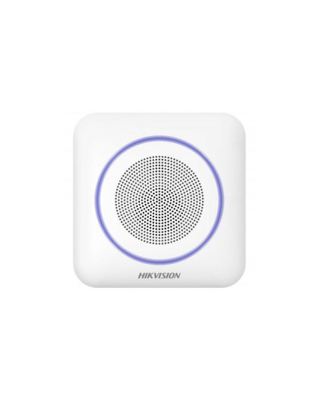 Comprar HIKVISION ALARMS HIK-ALARM-105 Sirena inalámbrica interior audio bidireccional 868 MHz LED Sonido 110 dB Batería larga d