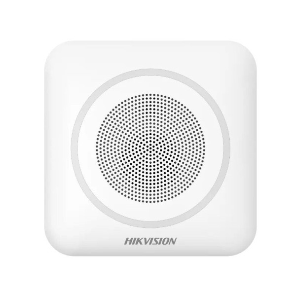 Comprar HIKVISION ALARMS HIK-ALARM-105 Sirena inalámbrica interior audio bidireccional 868 MHz LED Sonido 110 dB Batería larga d