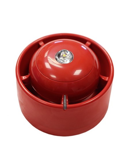 Comprar KIDDE KIDDE-449 Sirena SmartCell Roja y Baliza de Techo (VAD Rojo) SC-33-0110-0001-99