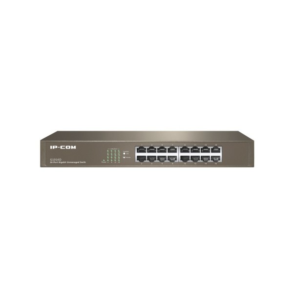 Comprar IPCOM IPCOM-11 Switch 16 puertos no gestionable Gigabit L2 enracable 13" IP-COM G1016D