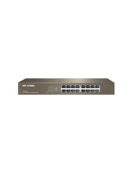 Comprar IPCOM IPCOM-11 Switch 16 puertos no gestionable Gigabit L2 enracable 13" IP-COM G1016D